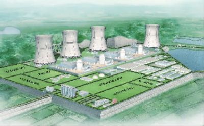 小墨山核電廠效果圖。（本版圖片由湖南核電有限公司提供）